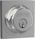 SCHLAGE Lock Company B60 N COL 625 Single Cylinder Deadbolt, Bright Chrome