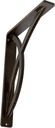Ekena Millwork BKTM01X07X10SMIABZ Metal Bracket, 1 1/2" W X 7 1/2" D X 10" H, Antiqued Bronze