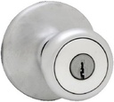 Kwikset 94002-052 Tylo Keyed Entry Knob in Satin Chrome