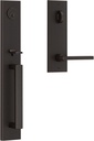 EE.SANXSQU.CQE.112 Santa Cruz Emergency Egress Handleset with Square Lever - Venetian Bronze
