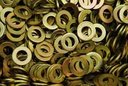 (200) Hardened 5/8 Flat Washer F436 SAE Grade 8 - Yellow Zinc Plated Thru-Hard