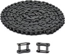 CO-Z #41 Roller Chain for Electric Gate Openers with 2 Connecting Links, 10 Ft Gate Chain Extension Replacement for Automatic Sliding Gate Opener Operator Garage Hanger Door Go Karts Atvs Dirt Bikes
