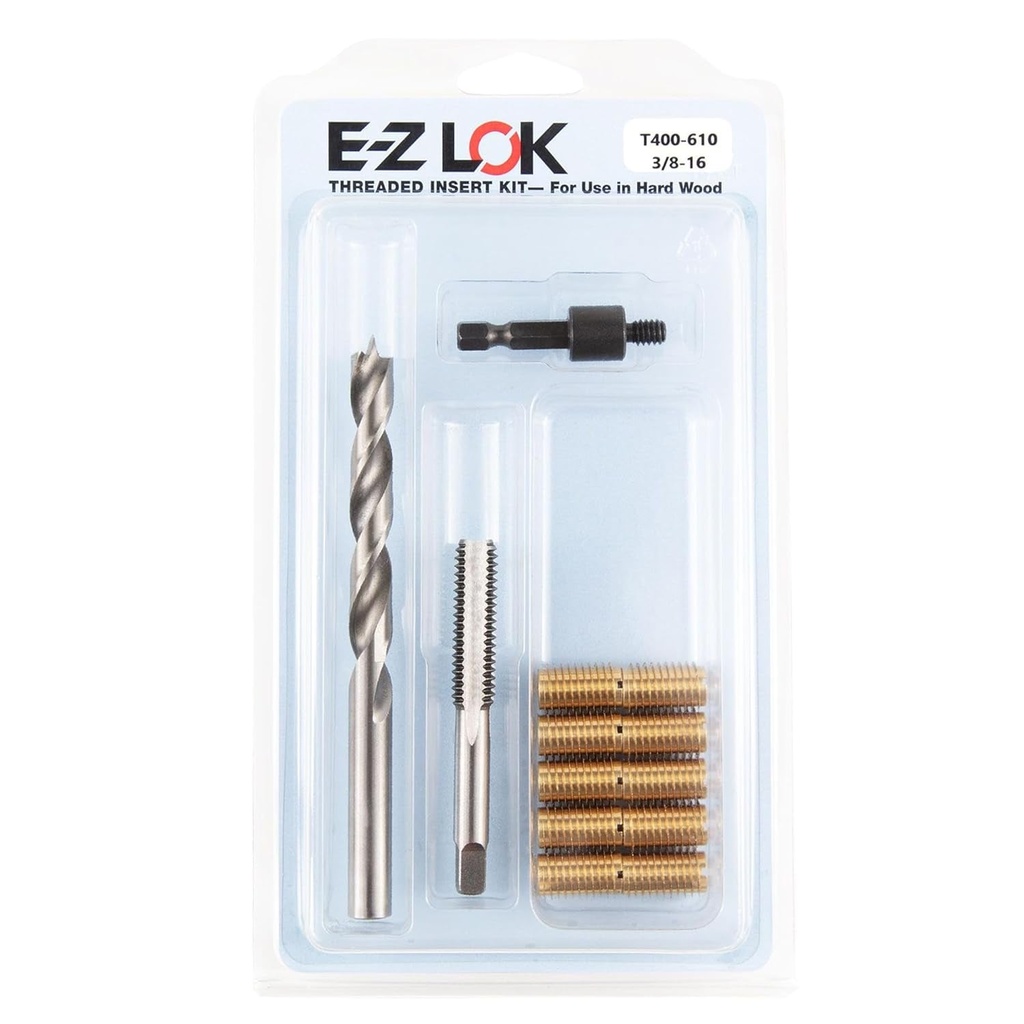 E-Z LOK Threaded Insert Tool Kit for Hard Wood Repair