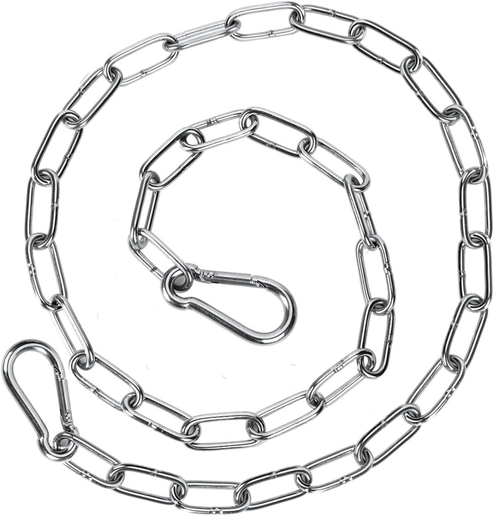 Durable Gate Chain with Carabiners for Indoor & Outdoor Use