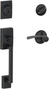 SCHLAGE Century Single Cylinder Handleset and Merano Lever, Aged Bronze (F60 V CEN 716 MER)