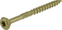 Power Pro 48612 Wood Screws, #10 X 2-1/2", Premium Outdoor Deck Screws, Rust Resistant, Epoxy Coated Bronze, 5Lb Tub, 415 Pcs