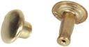 Brass-Plated Speedy Rivets, 12 Sets, Large