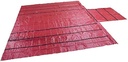 Mytee Products 20' X 27' Flatbed Truck 14 Oz Lightweight Lumber Tarp with 6 FT Drop - Red Heavy Duty Vinyl Waterproof Tarp for Trailers to Protect Cargo from Wind, Rain, Snow and Sun
