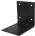 Eoere 2 PCS 6"X 5" Heavy Duty Steel Corner Brackets L 90 Degree Countertop Support Fireplace Mantel Brackets DIY L Shelf Brackets, Thickness 7/32"(5.7Mm), Max Load 300Lbs