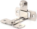Rainspire Sliding Barn Door Lock, 304 Stainless Steel Gate Latch for Outdoor Fence, Barn Door Latch Door Latches Hardware for Cabinet, Bathroom, Outdoor, Garage, Garden, Closet Door, Silver