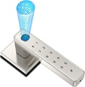 Fingerprint Door Lock Handle Lock,Keyless Entry Door Lock with Keypad Password,Smart Door Lock for Home,Storage,Bedroom,Office,Hotel,Garage