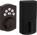 Kwikset 9240TRL-11P Traditional Powerbolt Electronic Smartcode Deadbolt with RCAL Latch and RCS Strike Venetian Bronze Finish
