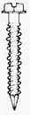 Hillman Tapper Steel Hex Head Concrete Screw Anchor 100 Pk