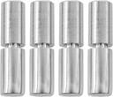 14 * 50Mm Stainless Steel Cylindrical Hinge Welded Welded Hinge Heavy Duty for Flat Opening Doors Trailer Ramp Doors 4Pcs