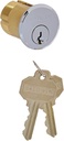Baldwin 8326 Mortise Cylinder C Keyway for 2" Thick Doors, Polished Chrome