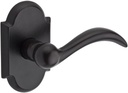 Baldwin Reserve 9BR3500-020 Rustic Arch Right-Handed Half-Dummy Lever in Dark Bronze