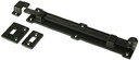 A29 Set of 2, Iron Surface Door Slide Bolt 12 X 2 Inches with 3 Gate Latch Black Powder Coat Finish