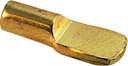 Prime-Line U 10182 Shelf Support Peg, 7Mm, Steel Construction, Brass Plated Finish (8 Pack)