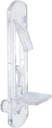 50 Pcs Plastic Locking Shelf Pins 6Mm, 3/4" Clear Plastic Locking Shelf Support Peg Clips for 6Mm Diameter Peg Hole & 3/4 Inch Cabinet Shelf
