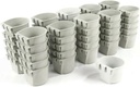 The ROP Shop | (Pack of 50) Gray Cage Cups with Shift Lock Design for Fenced & Caged Animals