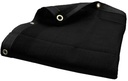 8'X15' Black Mesh Super Heavy Duty Mesh Tarp Net Sail Sun Shade Awning and Fence Screen Patio and Canopy Cover (Finished Size 7'.6 X 14'.6)