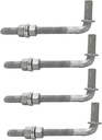 6" Gate Hinge，Galvanized Gate J-Bolt Post Hinge with 5/8" Gate Hinge Pin for Chain Link Fence (6''-4Pcs)