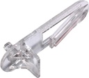 Plastic Locking Shelf Support - 1/2" W/ 5Mm Peg #3218 (8 Clips, Clear)