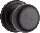 Kwikset Hancock Interior Passage Door Knob, Handle for Closet and Hallway Doors, Non-Locking Doorknob in Venetian Bronze, with Microban Protection