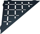 FROSCH Stainless Steel Shower Shelf, Corner - Triangle (Matte Black)