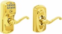SCHLAGE FE595 V PLY 505 FLA, Flex Lock, Bright Brass