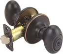 Design House 750596 Egg Keyed Entry Door Knob, 6"L X 2.6"W, Oil Rubbed Bronze