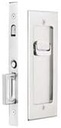 Emtek Modern Rectangular Privacy Pocket Door Mortise Lock (Satin Brass)