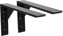 Heavy Duty Shelf Brackets 2 Pack 14" X 10" X 2 1/4" Steel Countertop Support Bracket L Brackets Mantel Bracket for Wood Granite Quartz Countertop