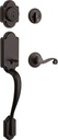Kwikset 98001-123 Arlington Single Cylinder Handleset W/Lido Lever Featuring Smartkey in Venetian Bronze
