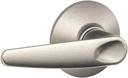 SCHLAGE F10JAZ619 Jazz Passage Lever, Satin Nickel