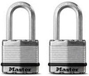 Master Lock M1XTLFHC 1-3/4" Stainless Steel Long Shackle Magnum Padlock 2 Count