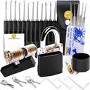 Padlock with Keys for Sheds, Storage Unit School Gym Locker Pick, Fence, Toolbox, Hasp Storage 27 Packs 2.6 Inch Picking Keyed Padlock Waterproof Solid Brass Lock Set Kit