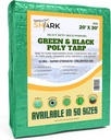 Tarps Heavy Duty Waterproof 20X30 Feet - 12 Mil Heavy Duty Tarp - Large Green Tarp Waterproof Protection, Use as Outdoor Weatherproof Cover to Shield Your Pool, Car, Patios, Leaking Roofs