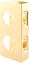 Prime-Line U 9546 Brass Lock and Door Reinforcement Plate for 1-3/4 In. Thick Doors, Brass Finish (Single Pack)