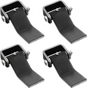 Dump Trailer Hinges Weld on Heavy Duty Greaseable Dump Trailer Door Gate Hinge, Strap Style Long Leaf Hinge, Pack of 4