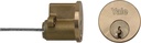 Yale Locks P1109 Replacement Rim Cylinder 2 Keys Brass Visi Pack