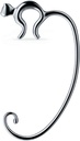 Alessi Aleesi FGO01 Minou Purse Hook, Silver,Small