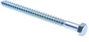 Prime-Line 9056467 Hex Lag Screws, 3/8 In. X 5 In., A307 Grade a Zinc Plated Steel (50 Pack)