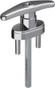 National Hardware N280-677 V7643 Locking T-Handles in Chrome, Shaft: 5/16" Sq X 3-3/4"
