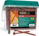 Deck plus 48434 Wood Screws #10 X 3", Red, 25Lb Box