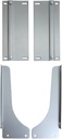 Knape & Vogt KV Door Mount Bracket for Bottom Mount Waste Bins Platinum
