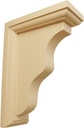 Ekena Millwork BKT02X05X07HAAL-CASE-2 Hamilton Traditional Wood Brackets, 2 1/4"W X 5"D X 7"H (2-Pack), Alder