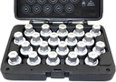 TEMO 20 Pc Wheel Lock Lugnut Anti-Theft Screw Lug Nut Removal Key Socket Set for BMW