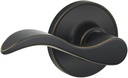 Schlage J10SEV716 Seville Hall and Closet Lever, Aged Bronze