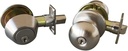 Design House 727347 Canton 6-Way Universal Entry Door Knob and Deadbolt Combo, Satin Nickel, 6 Piece
